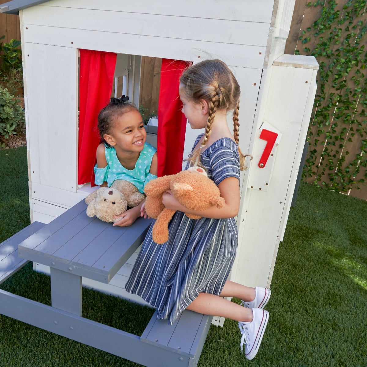 Modern Outdoor Playhouse - White