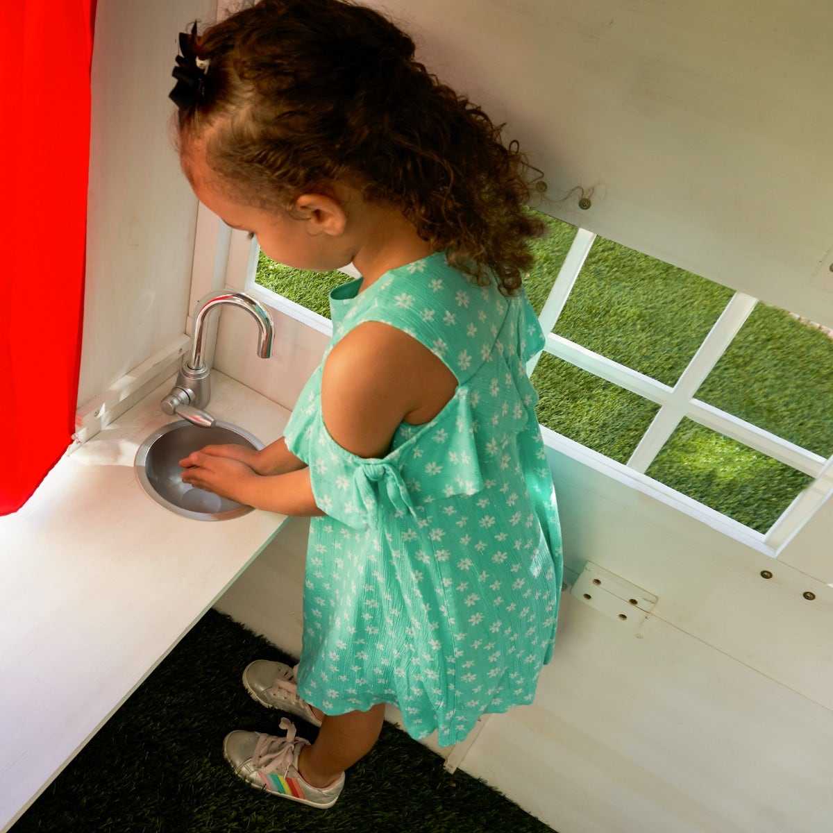 Modern Outdoor Playhouse - White