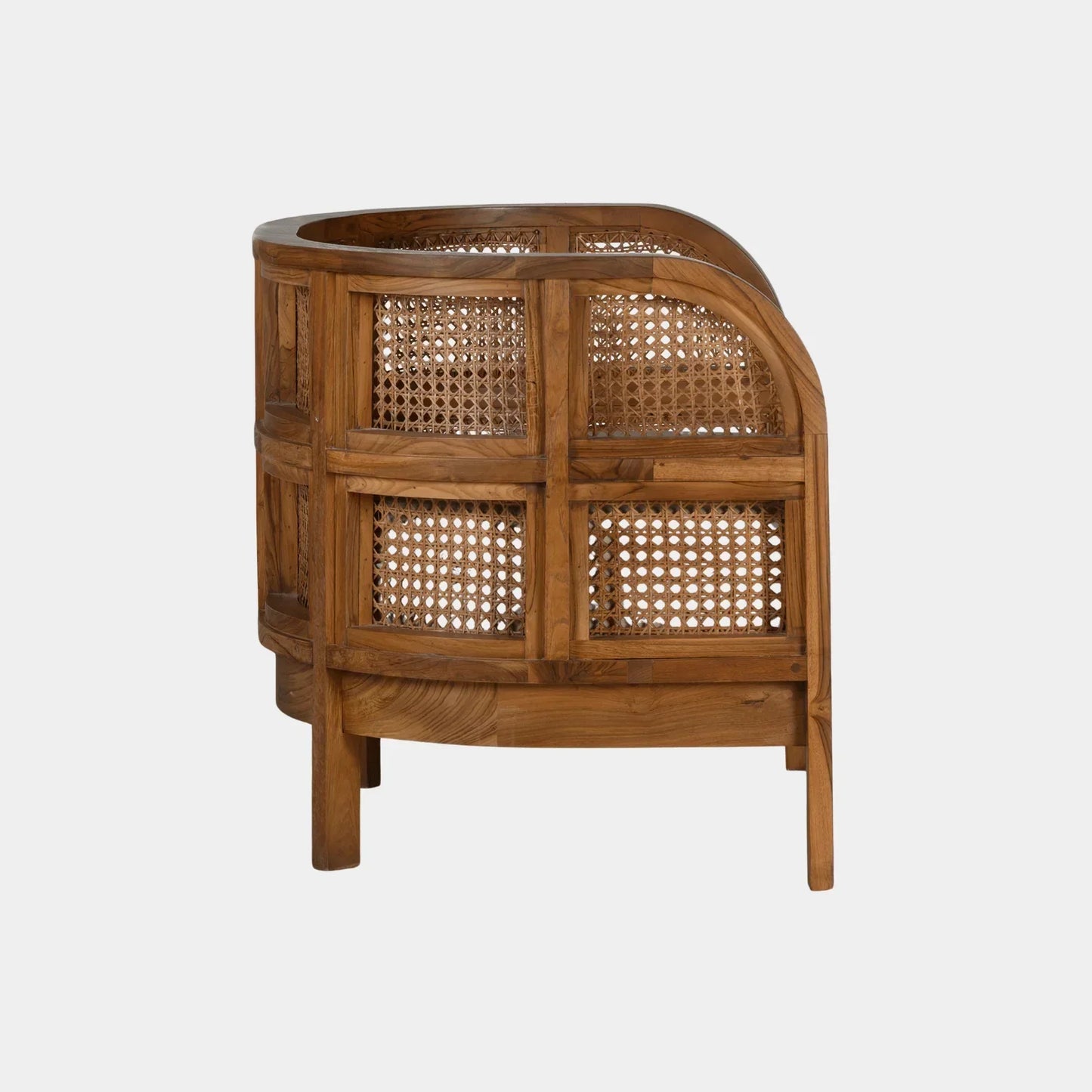 Nest Teak Wood Single Seater Sofa