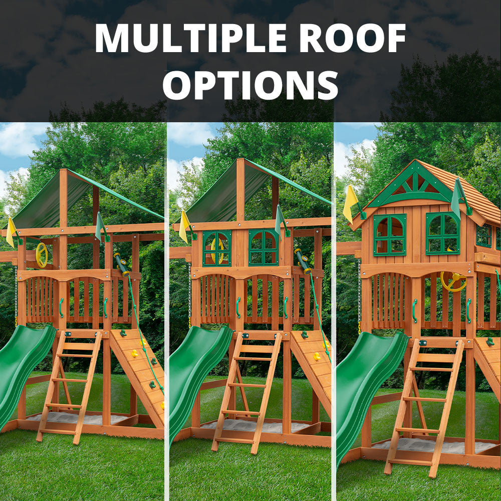 Outing w/ Trapeze Bar Swing Set