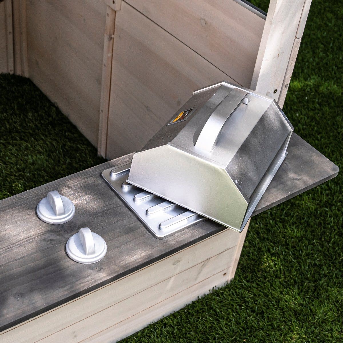 Modern Outdoor Playhouse - White & Raven