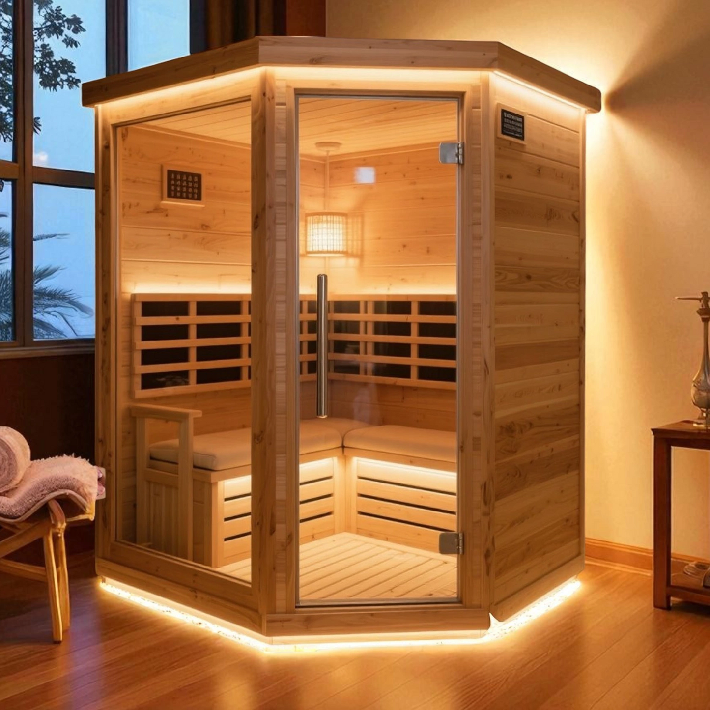 High-class Natural Wood Sauna Room - Luxurious & Modern