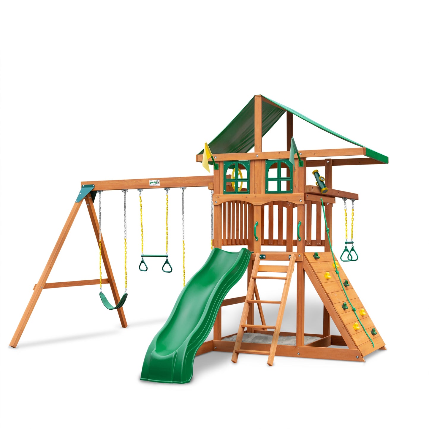 Outing w/ Trapeze Bar Swing Set
