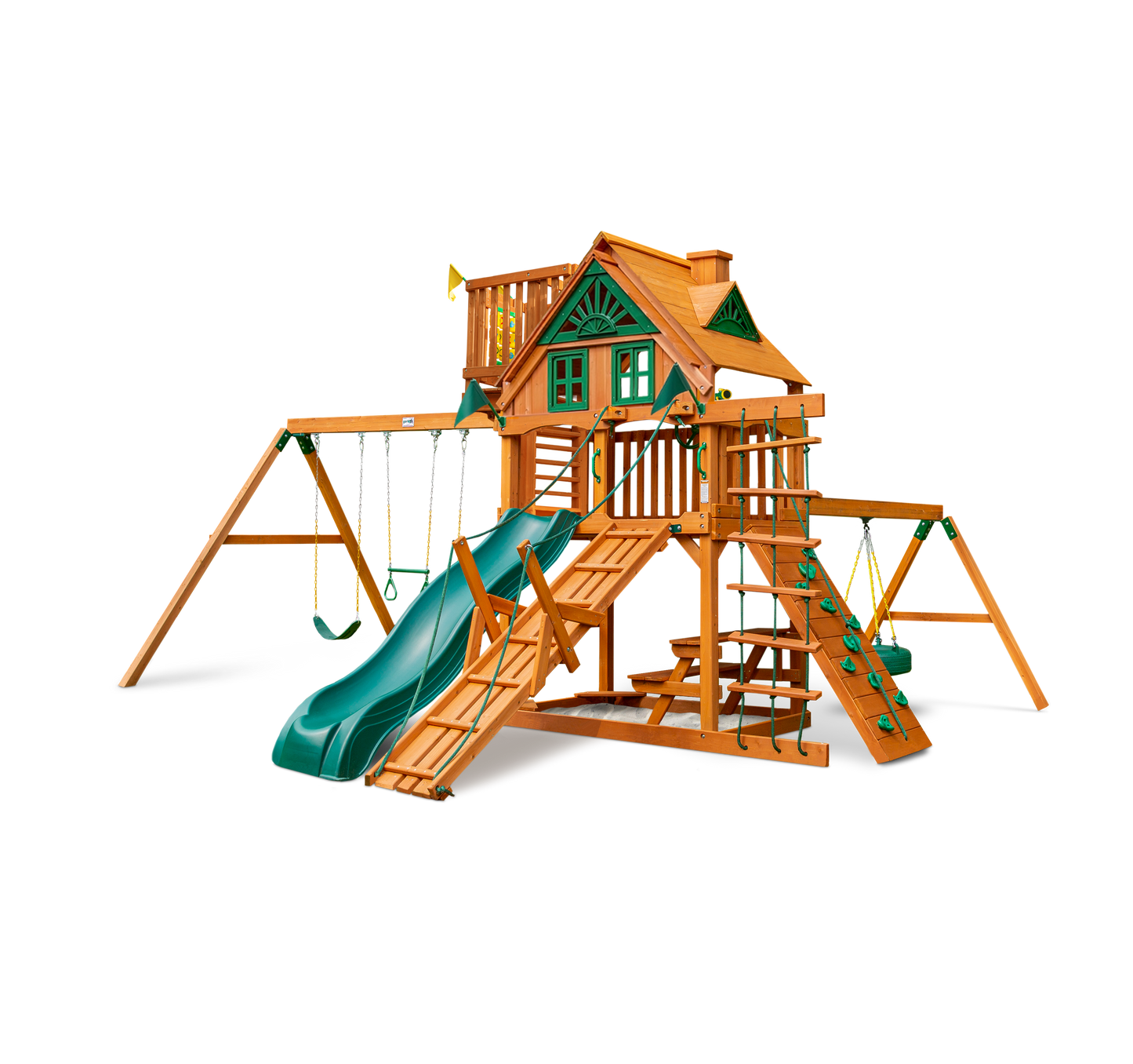 Frontier w/ Sky Loft Swing Set