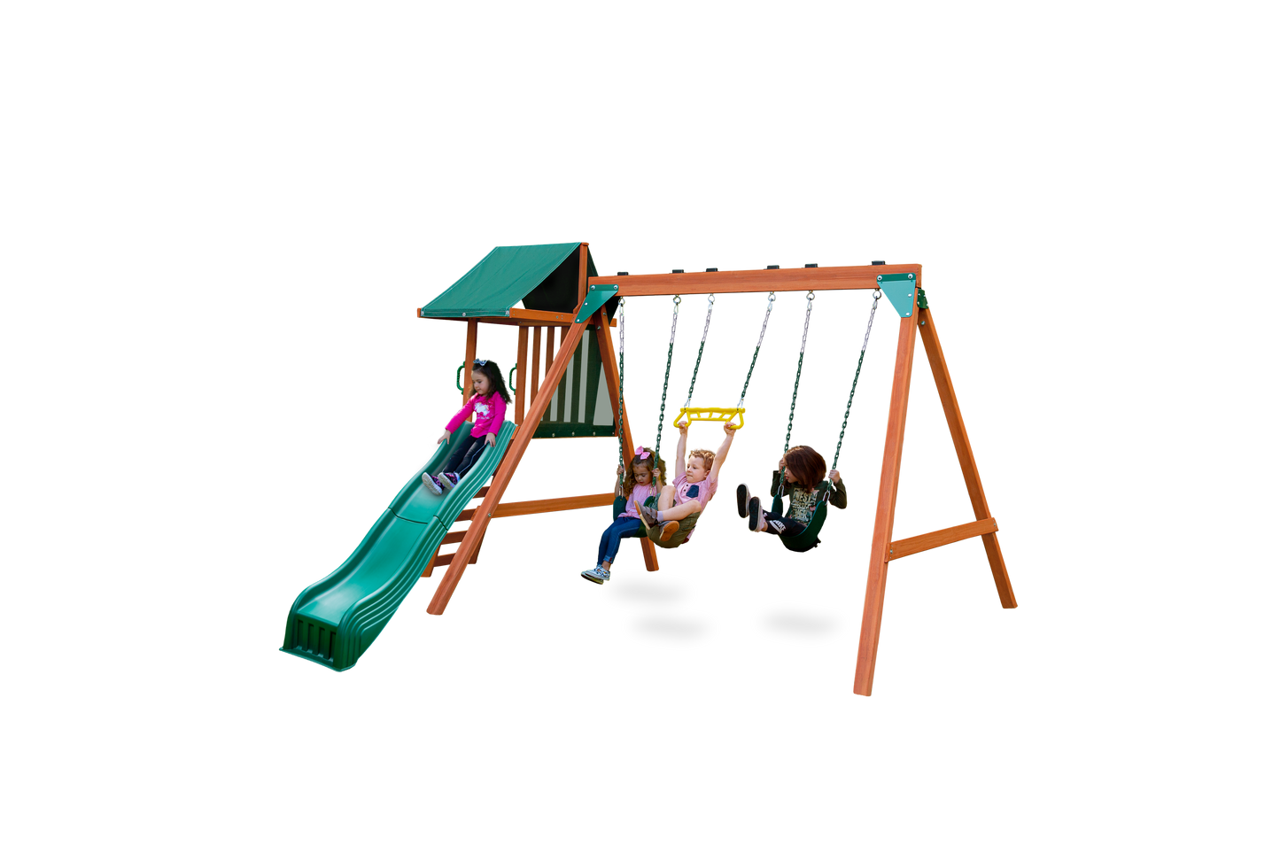 Basic Swing Set with Slide