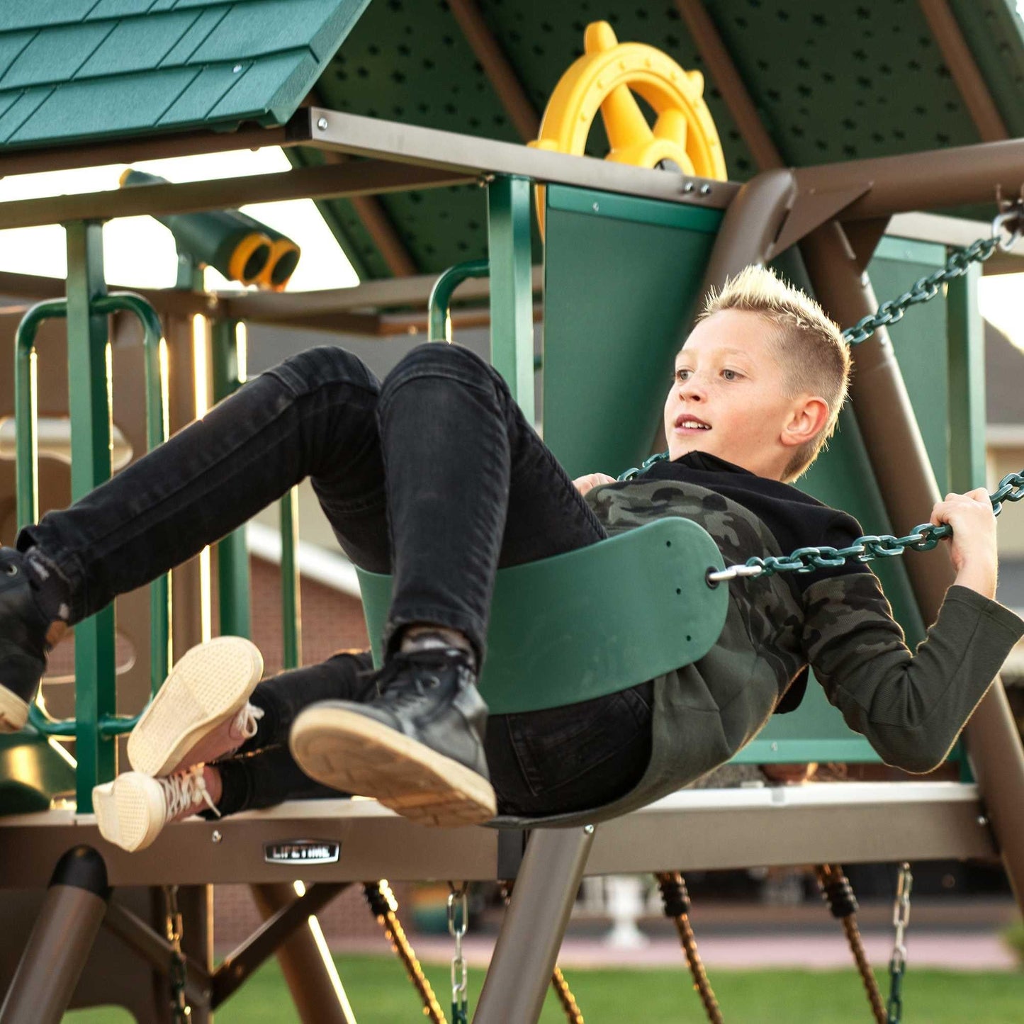 Mazonvintage Big Stuff Swing Set (Earthtone) - 91069