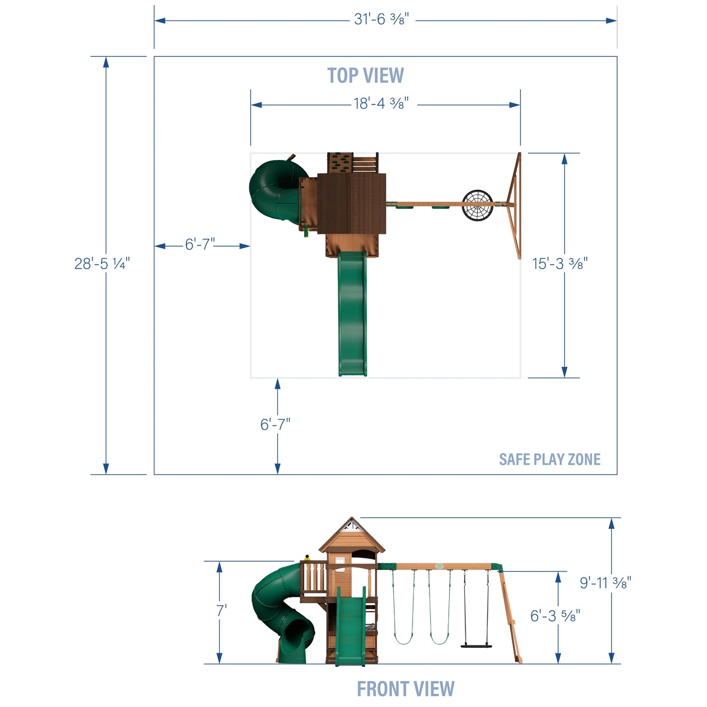 Cedar Cove Swing Set