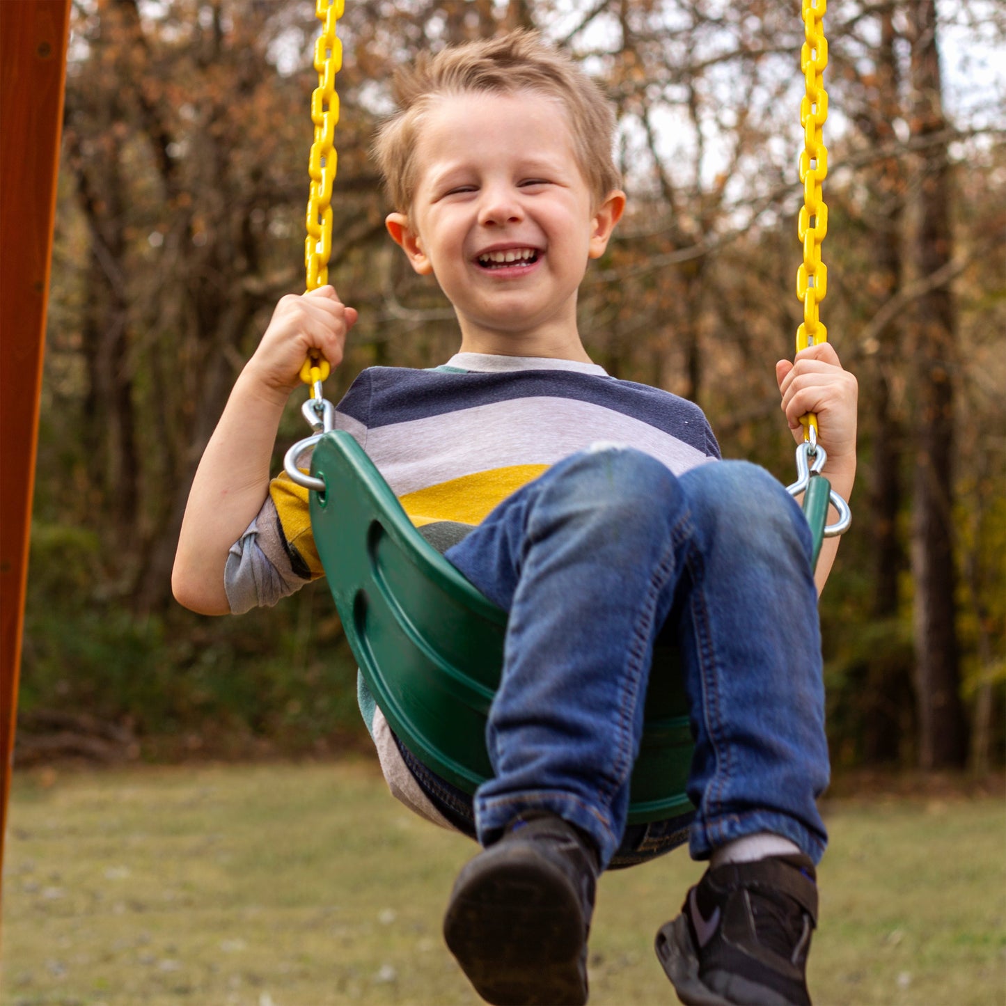 MazonvintagePlaysets Outing With Trapeze Bar Swing Set