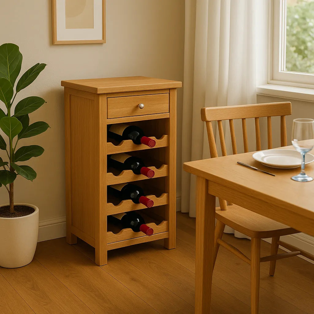 Compact Wine Cabinet Maximizes Space Elegantly