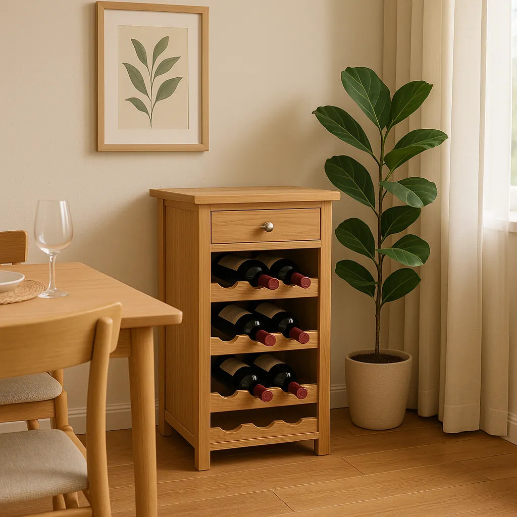 Compact Wine Cabinet Maximizes Space Elegantly