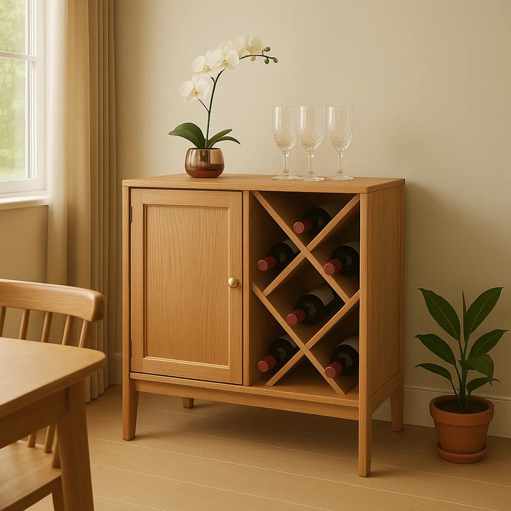 Diamond Wine Cabinet Elevates Bottle Storage Elegance