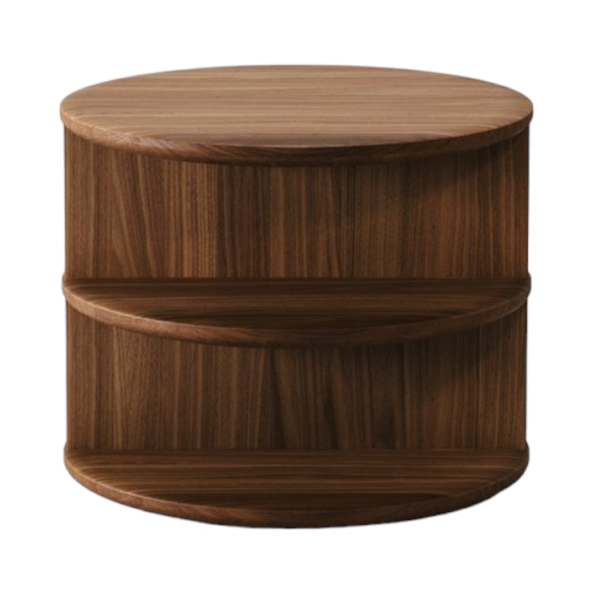 Melanio Walnut Wood Bedside