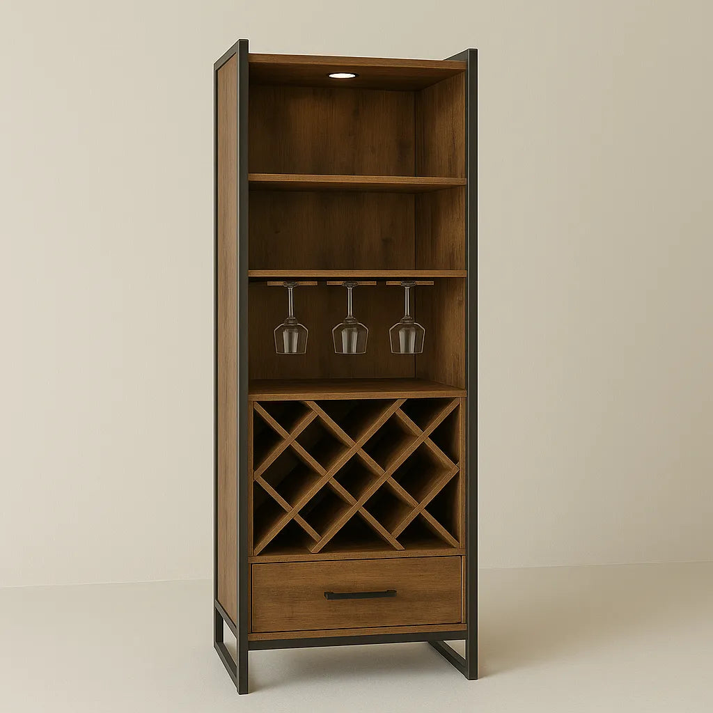 Modern Wine Cabinet Organizes Effortlessly