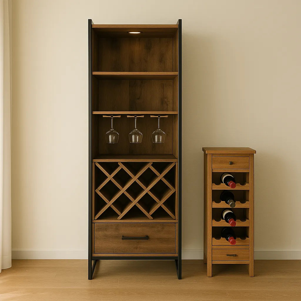 Modern Wine Cabinet Organizes Effortlessly