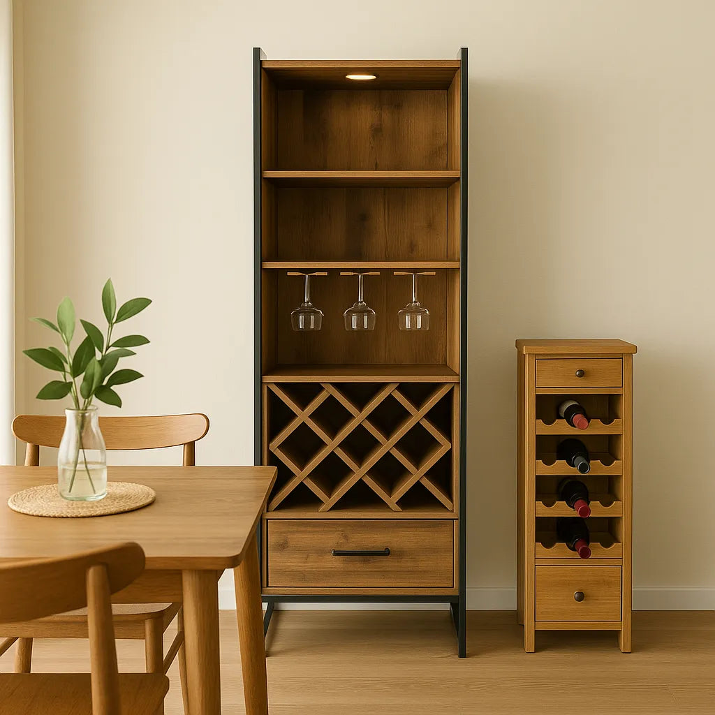 Modern Wine Cabinet Organizes Effortlessly