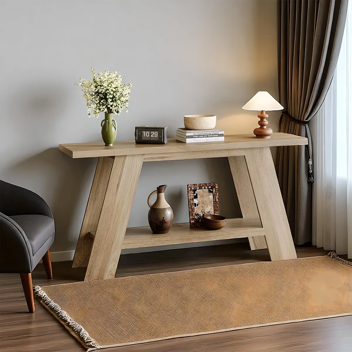 Nordic Style Console Table – High Finish Details