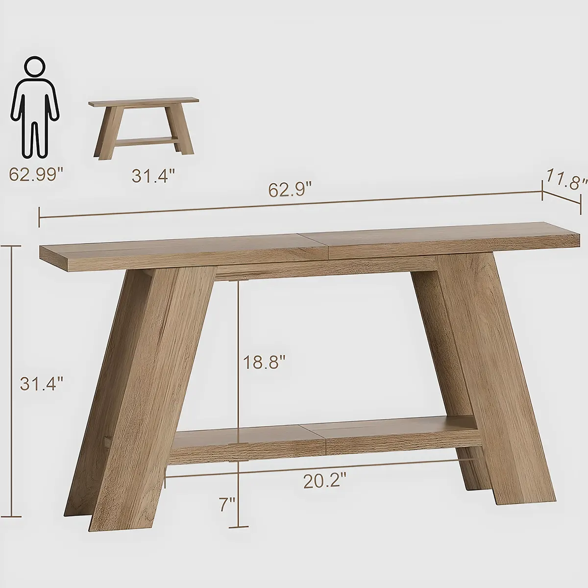 Nordic Style Console Table – High Finish Details