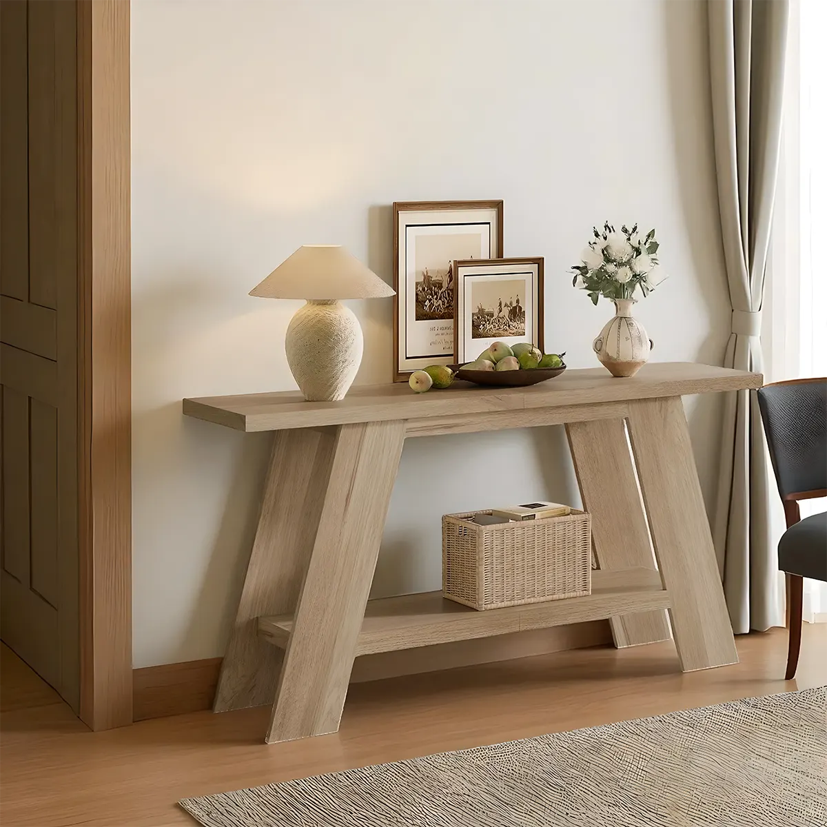 Nordic Style Console Table – High Finish Details