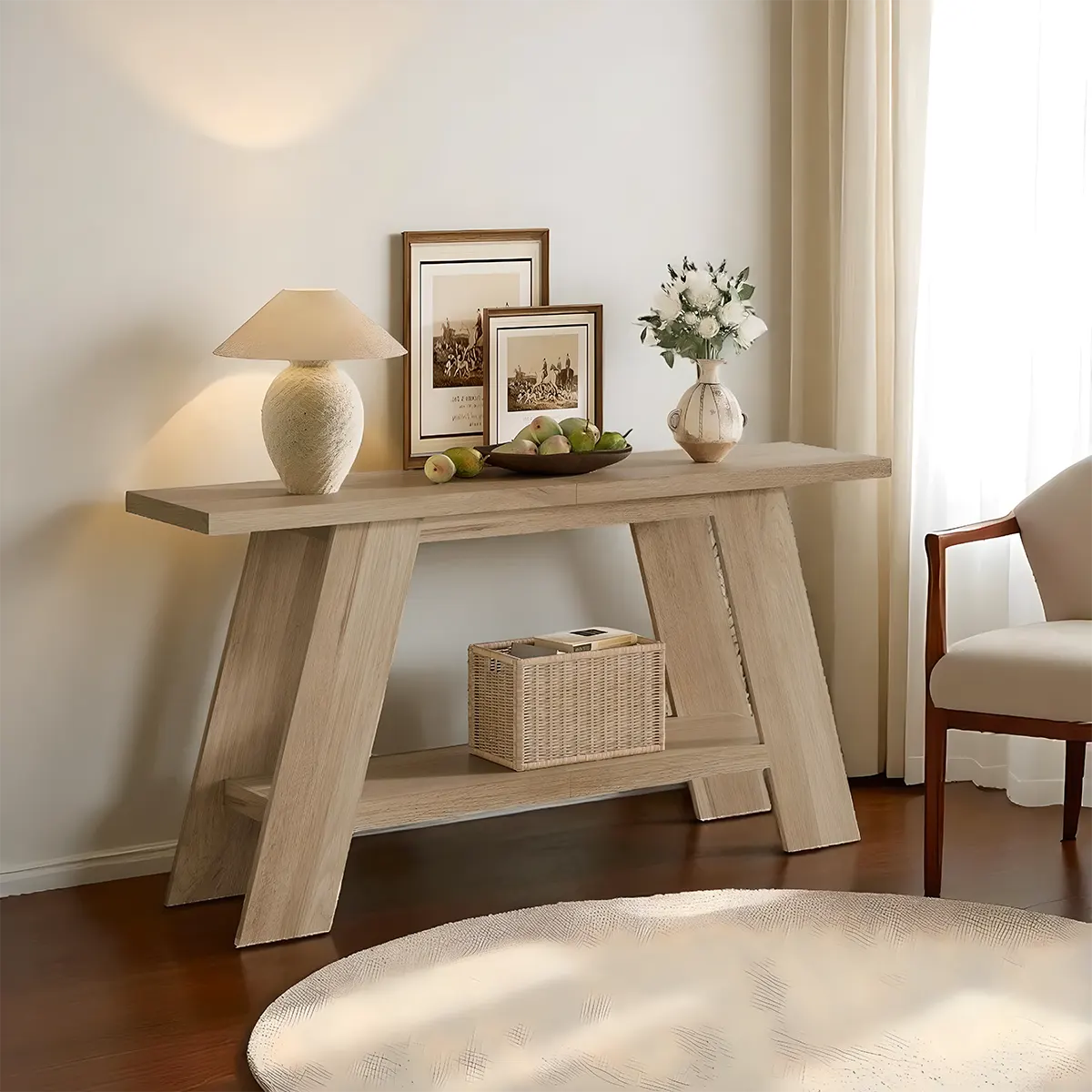 Nordic Style Console Table – High Finish Details
