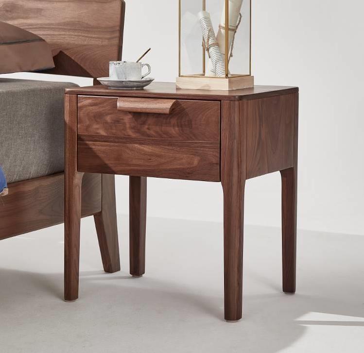 Mazonvintage-Stylish High-End Black Walnut Wood Side Table