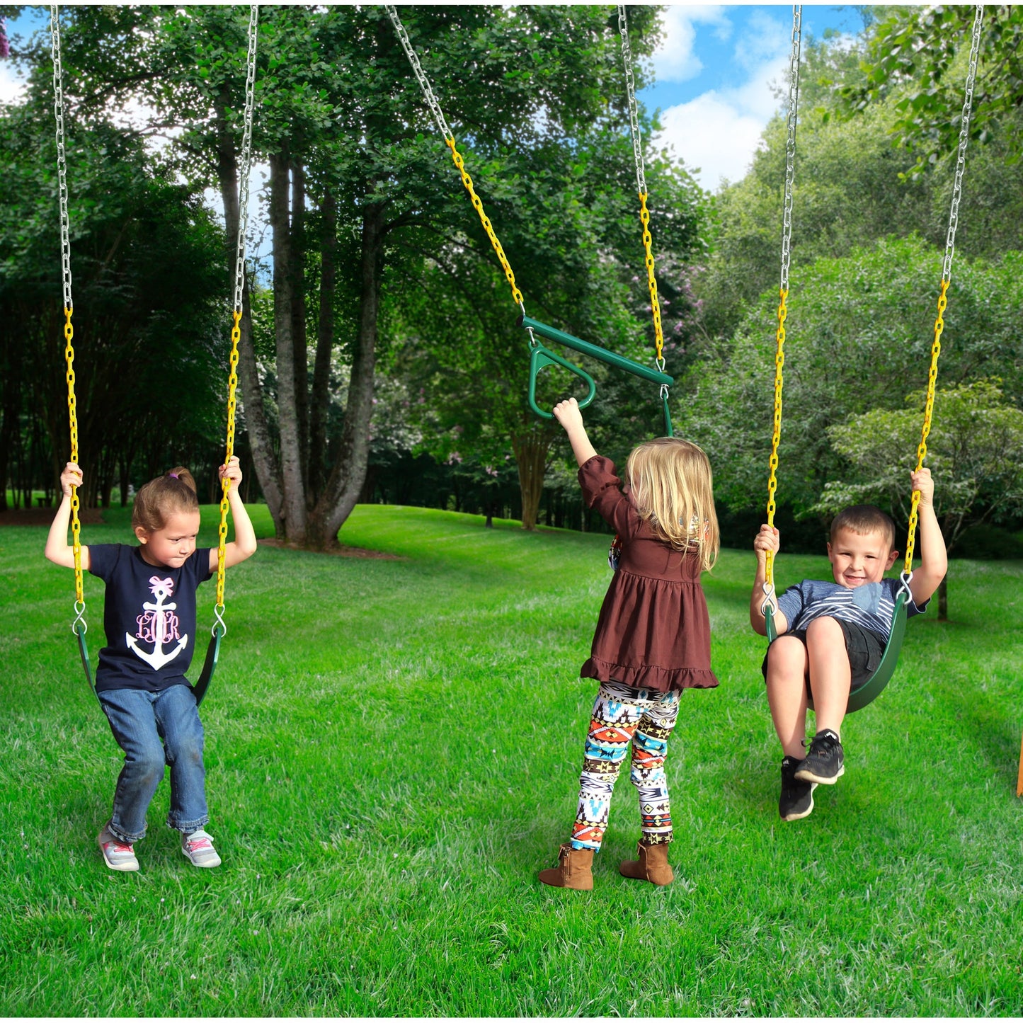 MazonvintagePlaysets Outing With Monkey Bars Swing Set