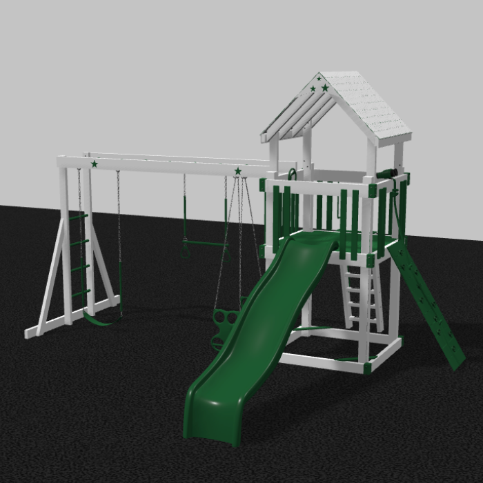 Shooting Star Climber Vinyl Swing Set