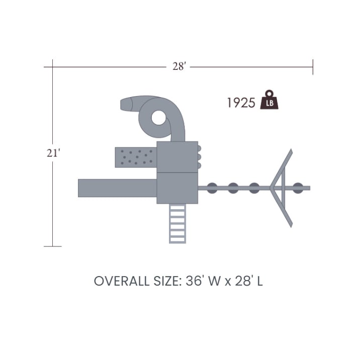 Space Shuttle Vinyl Swing Set
