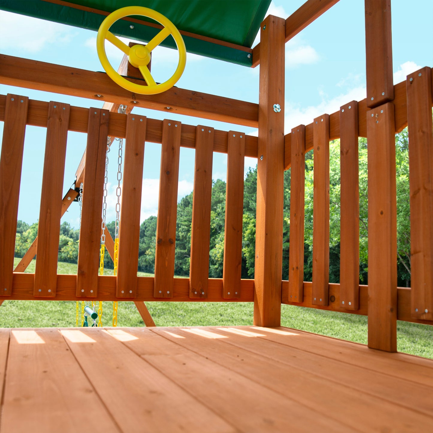 MazonvintagePlaysets Outing With Trapeze Bar Swing Set
