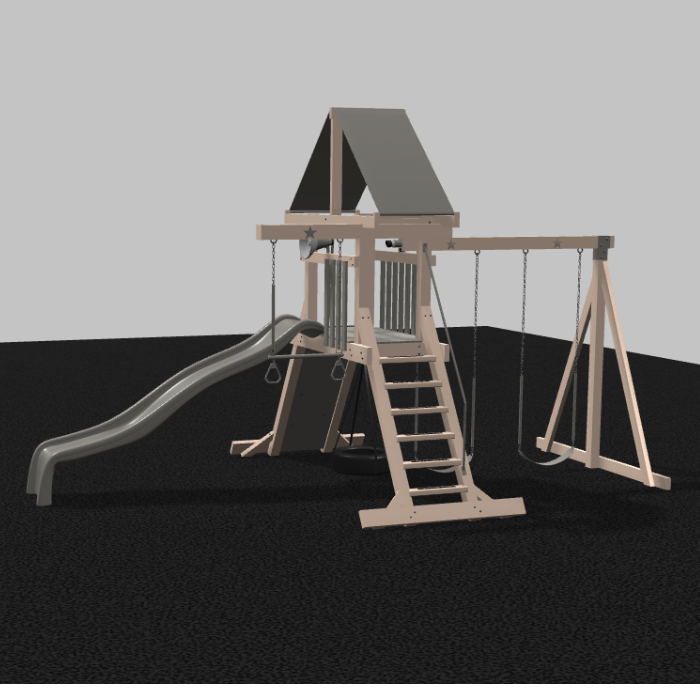 Wishing Star Vinyl Swing Set