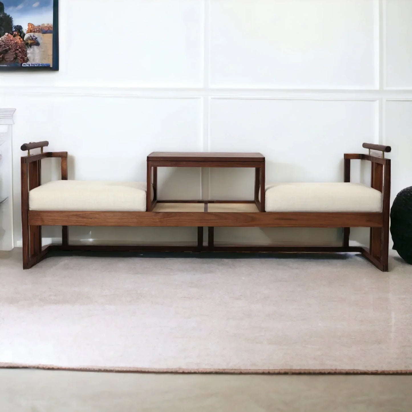 Bella Teak Wood 2 Seater Sofa