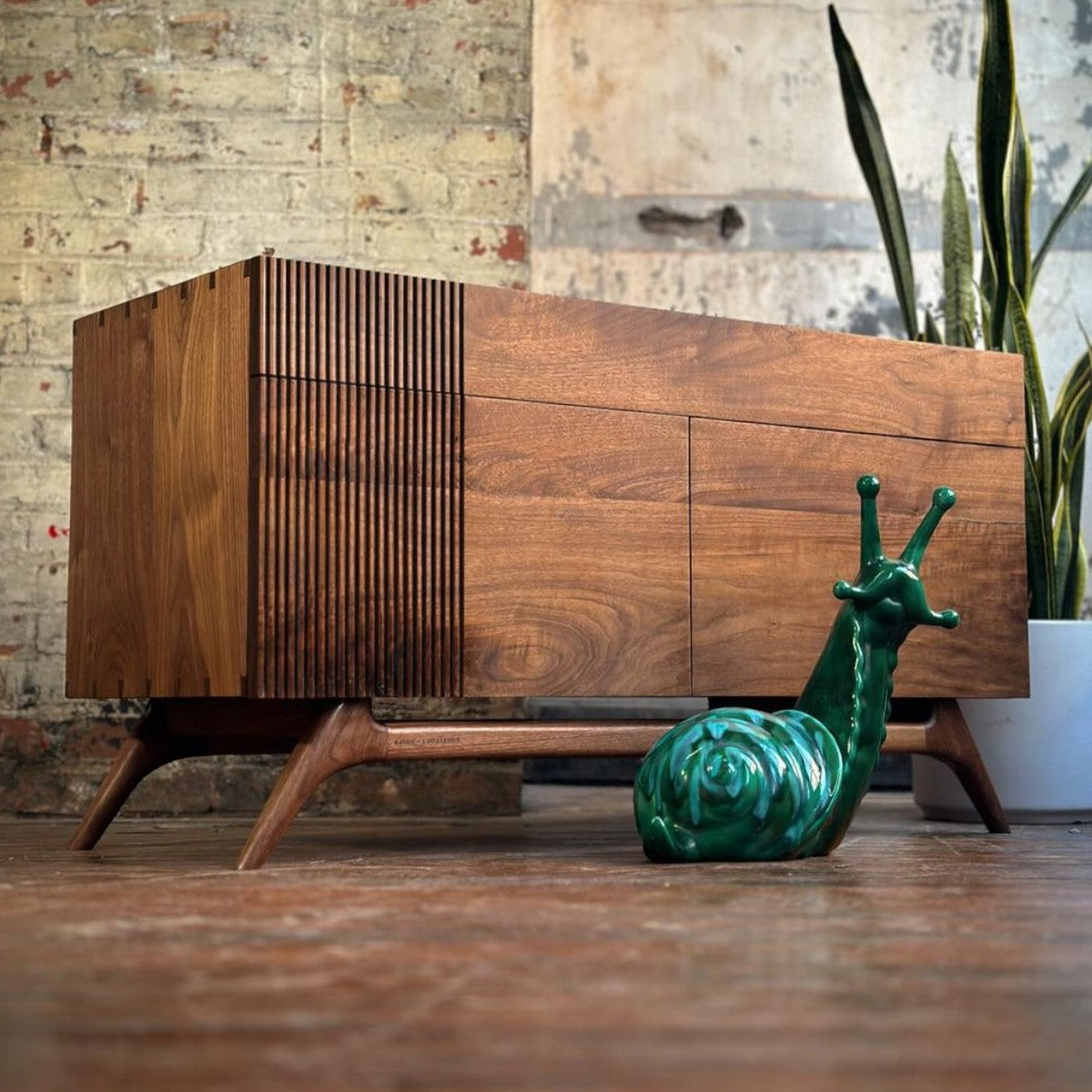 Bevin Walnut Wood Cabinet & Sideboard