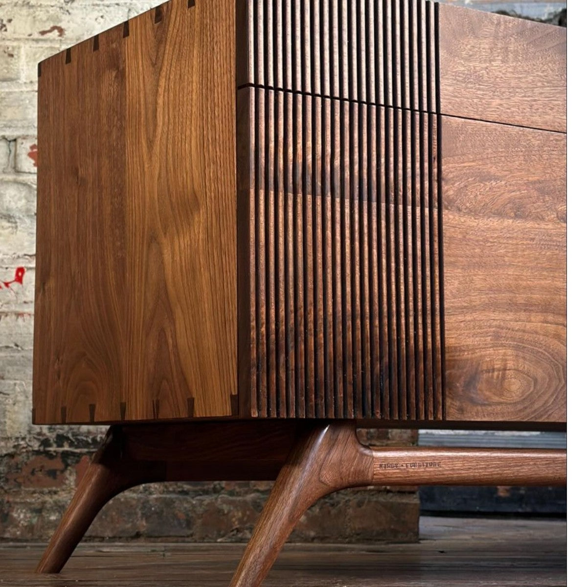 Bevin Walnut Wood Cabinet & Sideboard