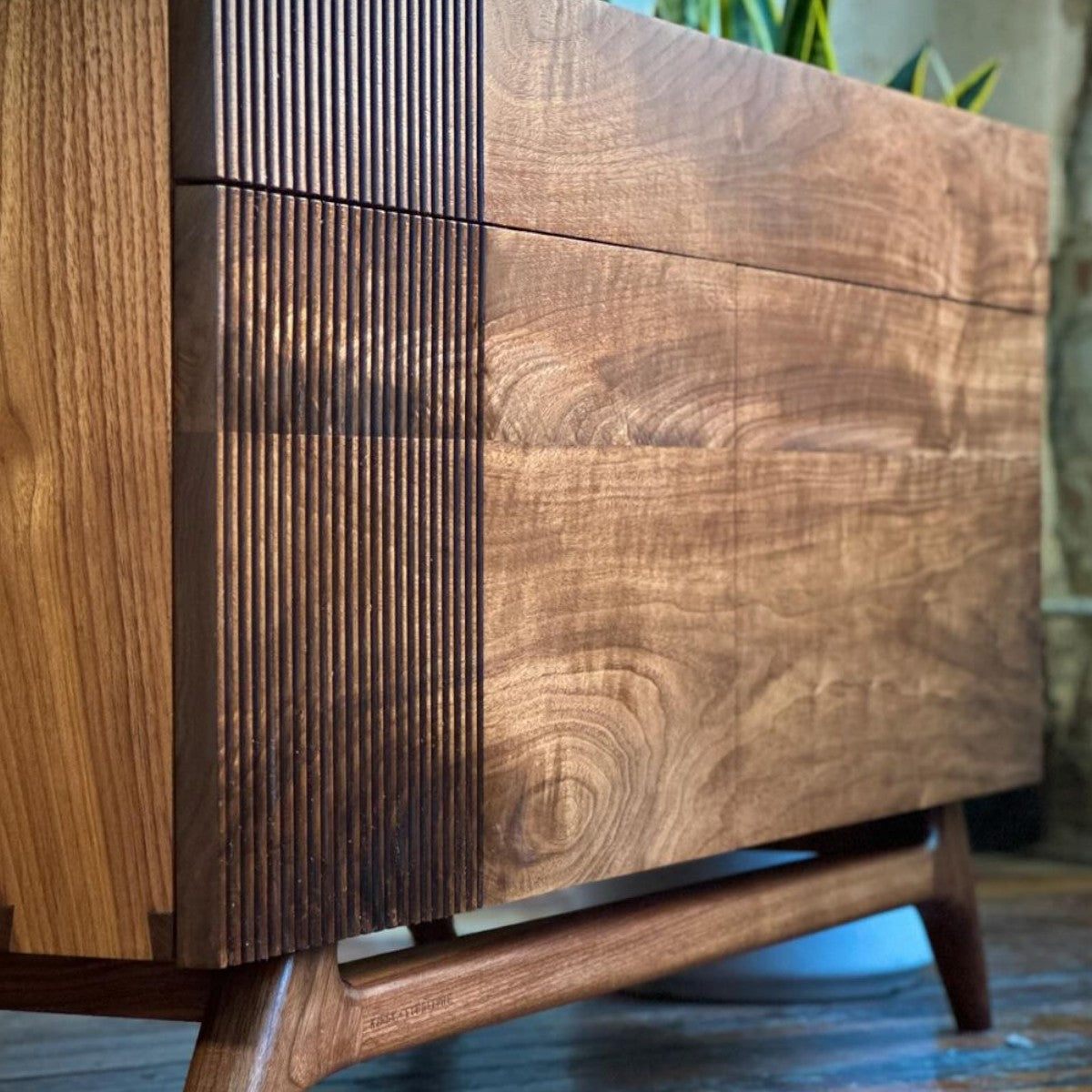 Bevin Walnut Wood Cabinet & Sideboard
