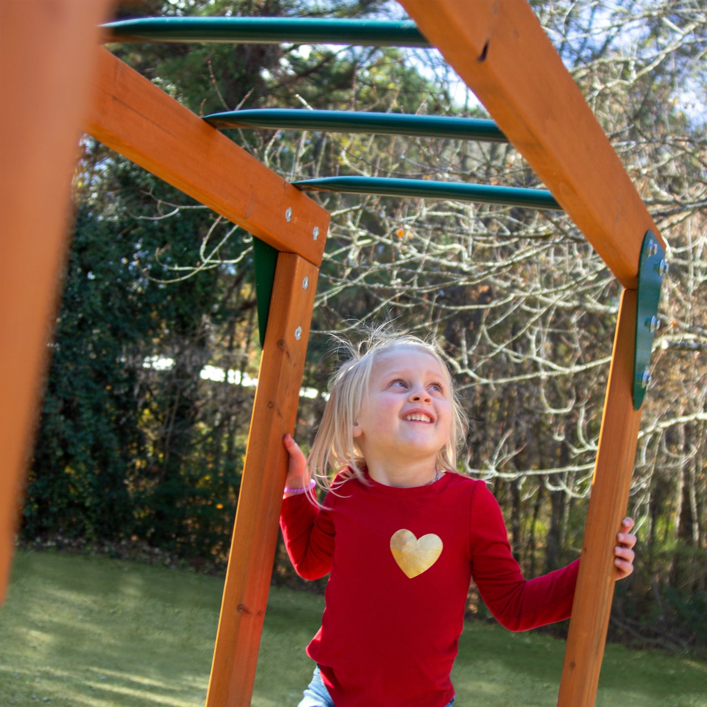MazonvintagePlaysets Outing With Monkey Bars Swing Set