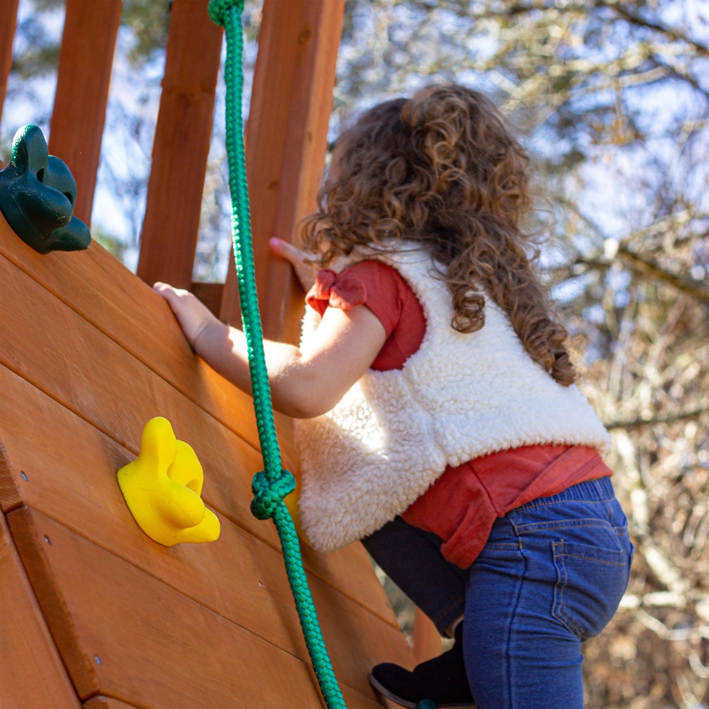 MazonvintagePlaysets Outing With Tube Slide Swing Set