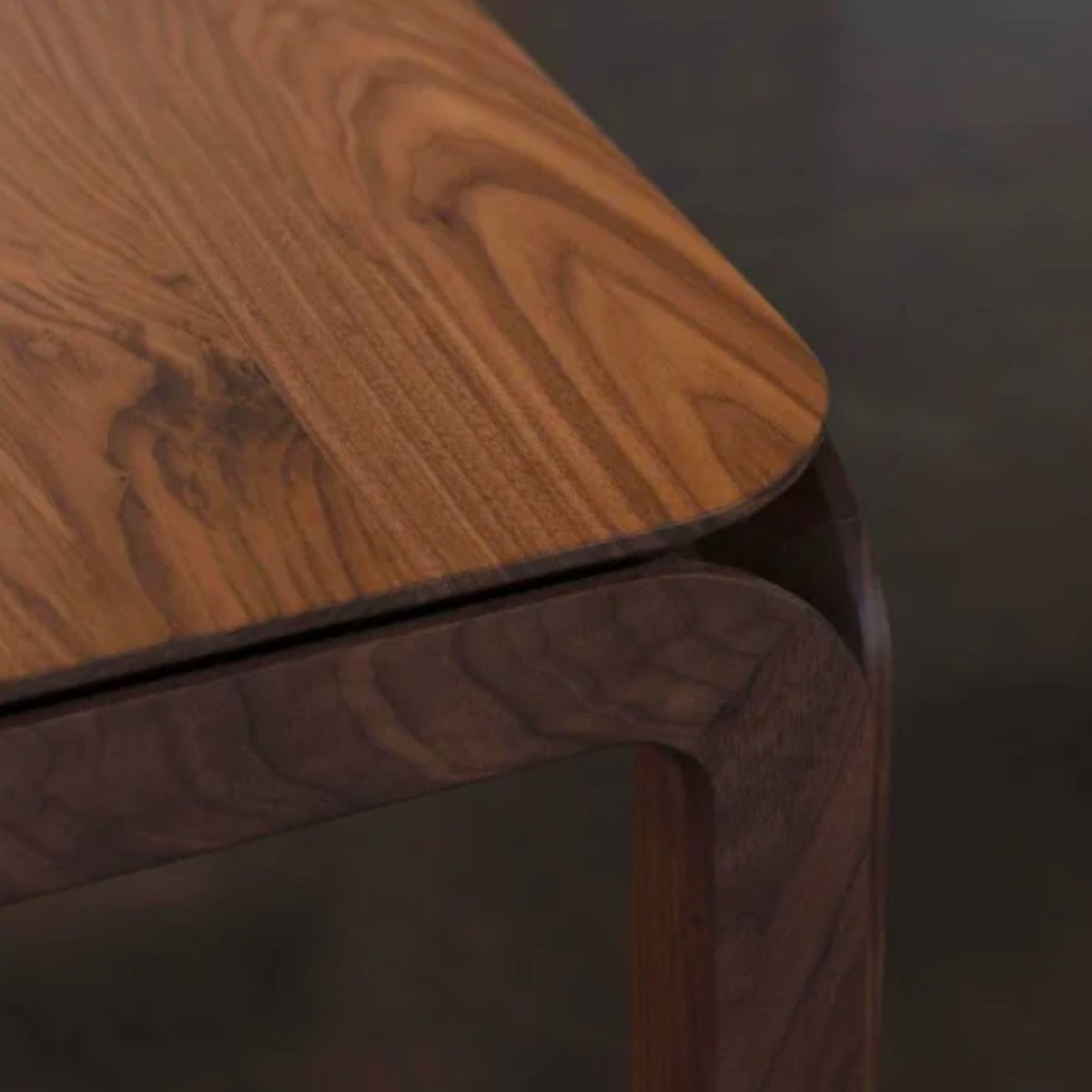 Elettra Walnut Wood 6 Seater Dining Table