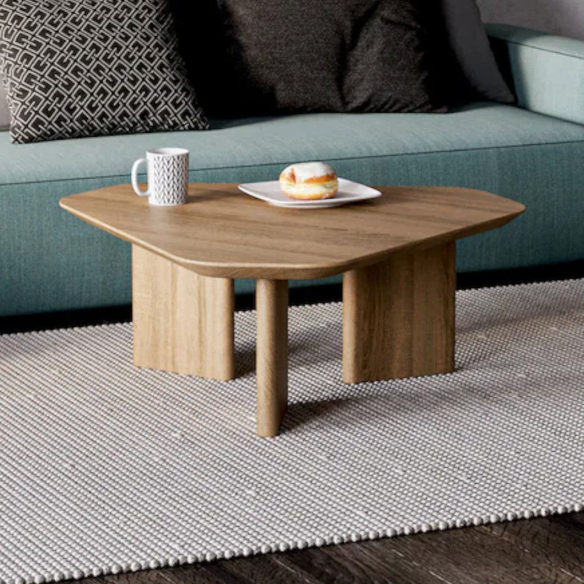 Erna Oak Wood Coffee Table