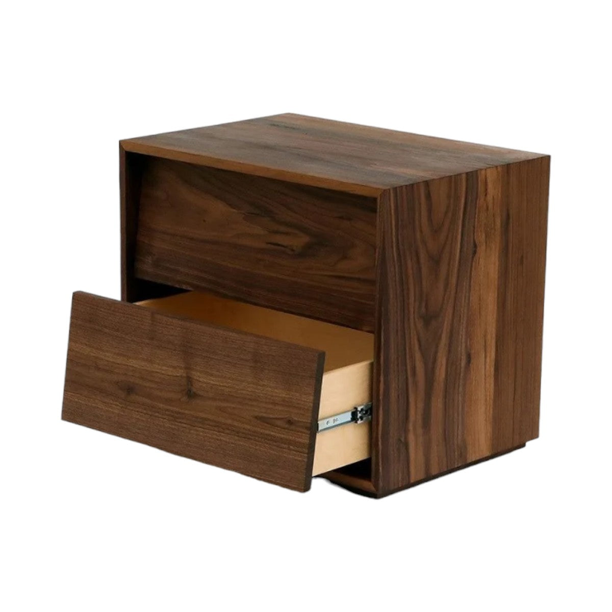 Fabian Walnut Wood Bedside