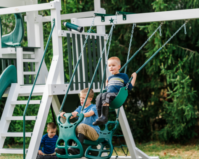 Galaxy Explorer Vinyl Swing Set