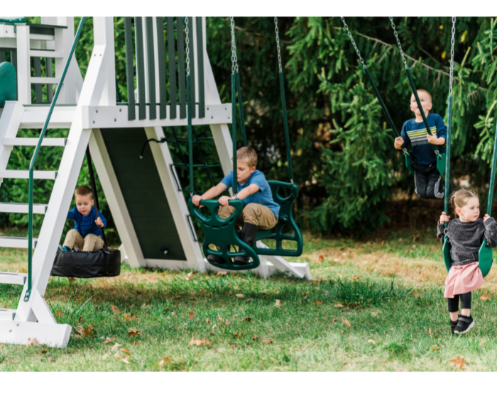 Galaxy Explorer Vinyl Swing Set