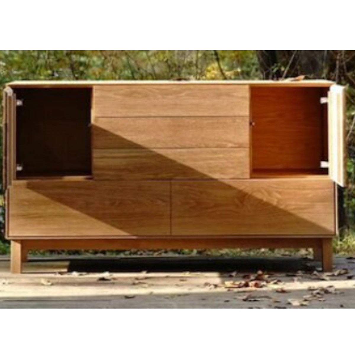 Helsa Oak Wood Chest Of Drawers