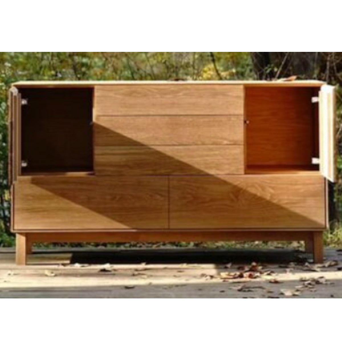 Helsa Oak Wood Chest Of Drawers