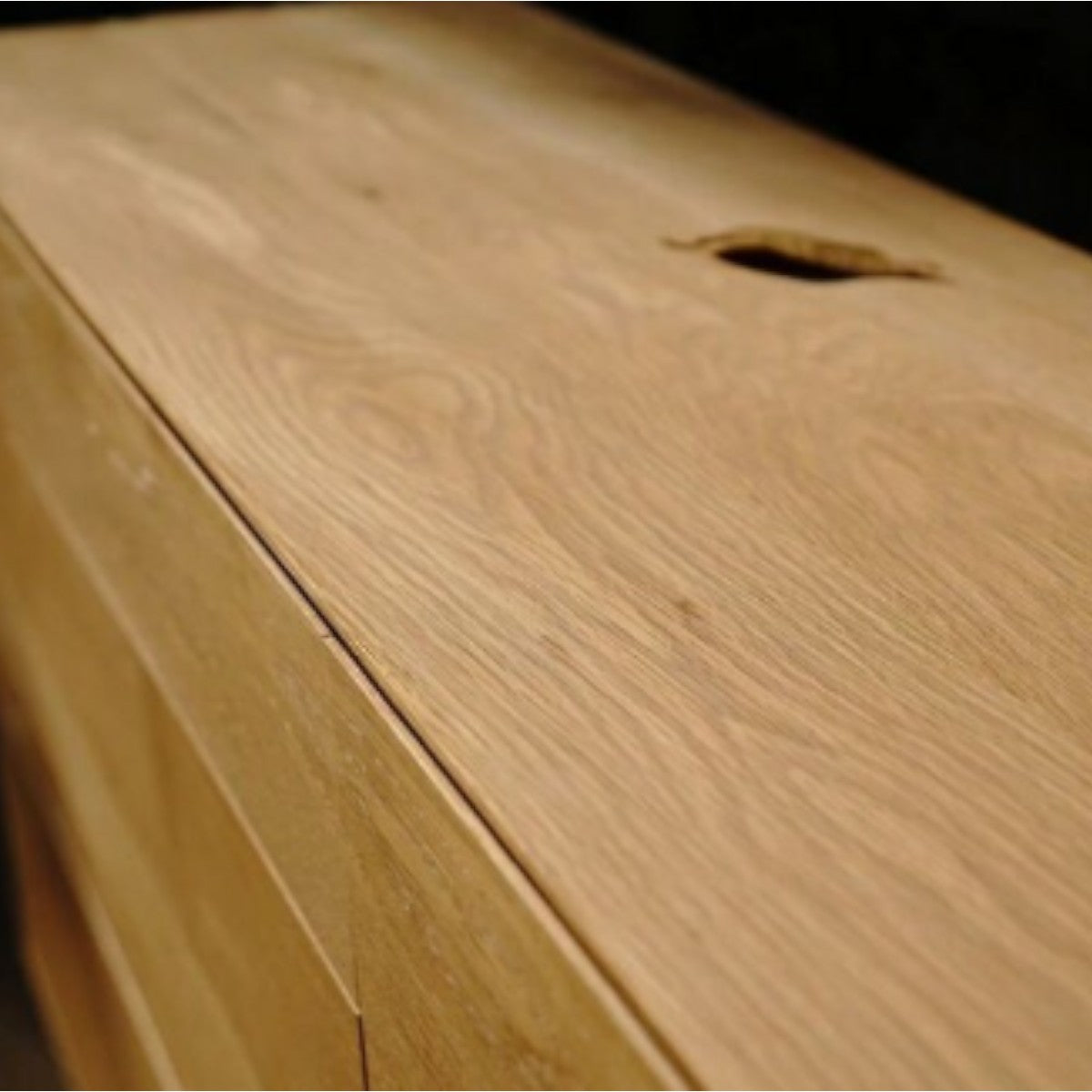 Helsa Oak Wood Chest Of Drawers