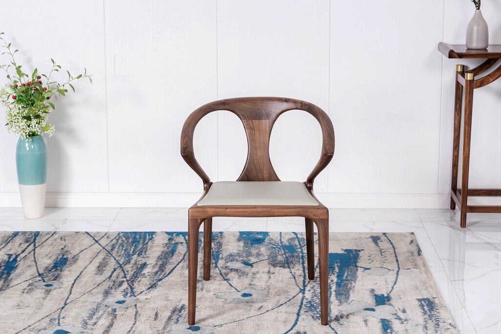 Mazonvintage-Danish Modern Butterfly Black Walnut Wood Armchair