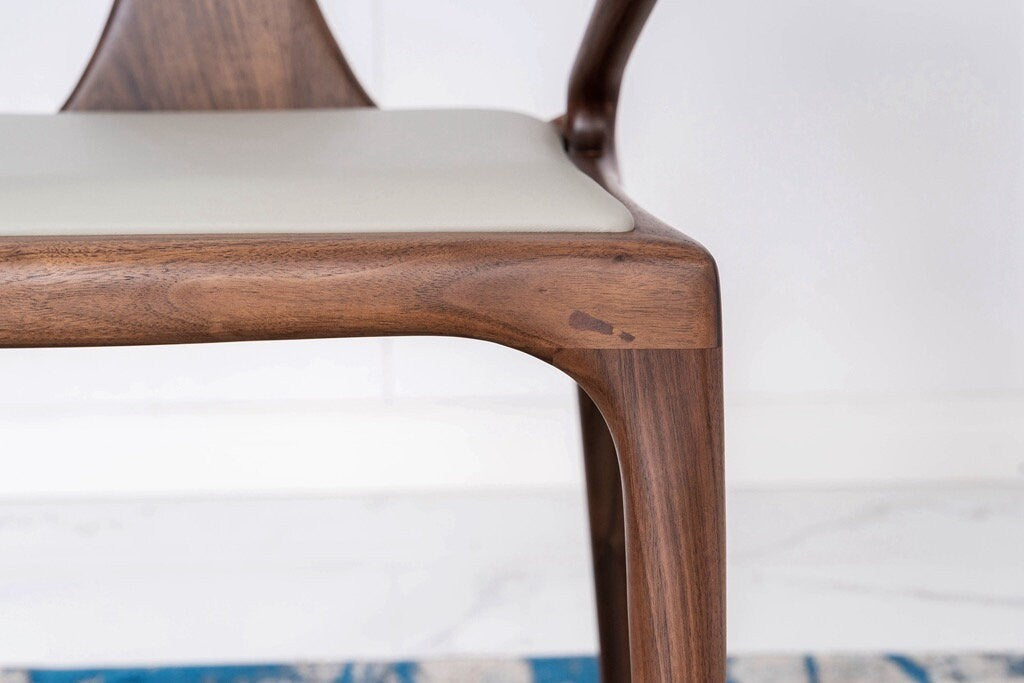 Mazonvintage-Danish Modern Butterfly Black Walnut Wood Armchair