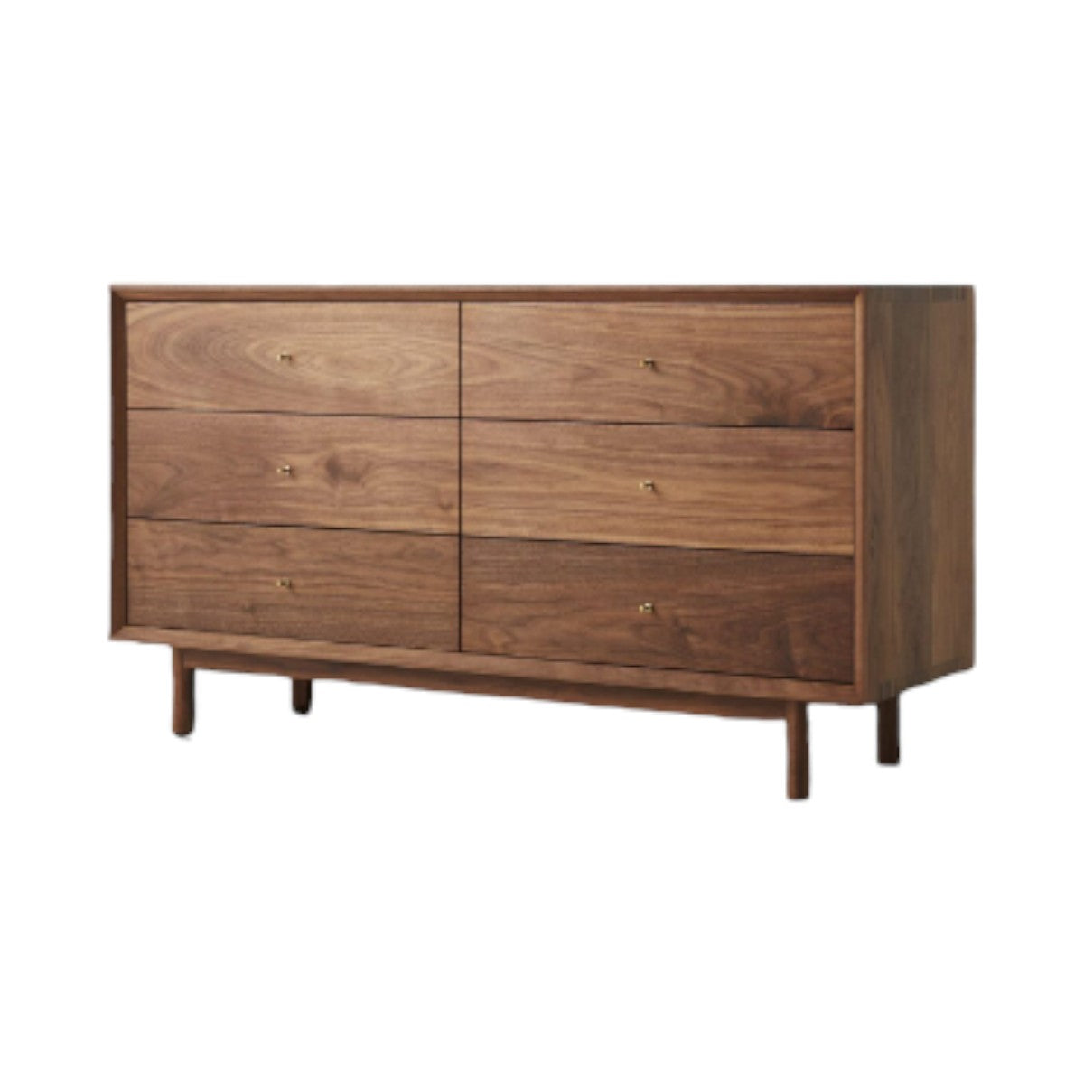 Jason Walnut Wood Chest Of Drawers