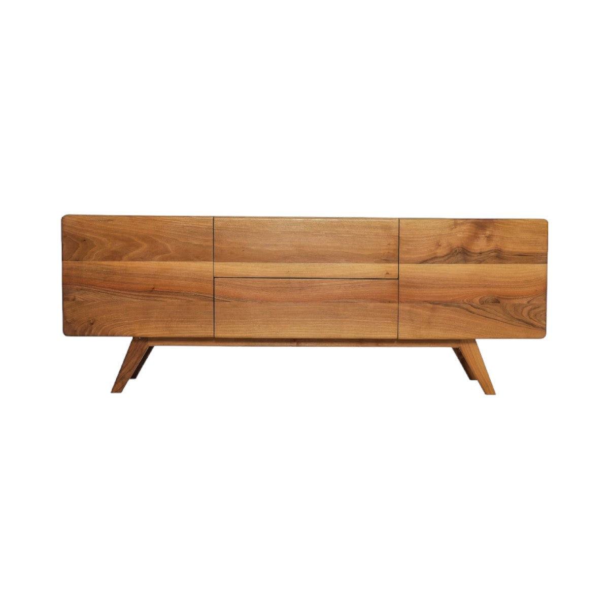 Josue Walnut Wood TV Unit