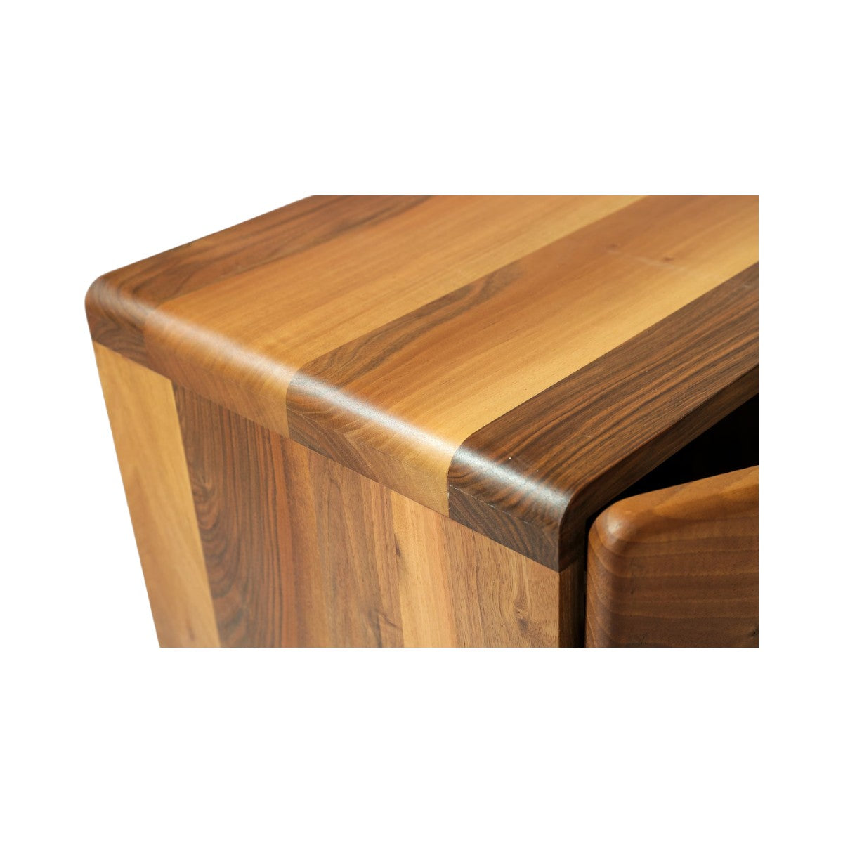 Josue Walnut Wood TV Unit