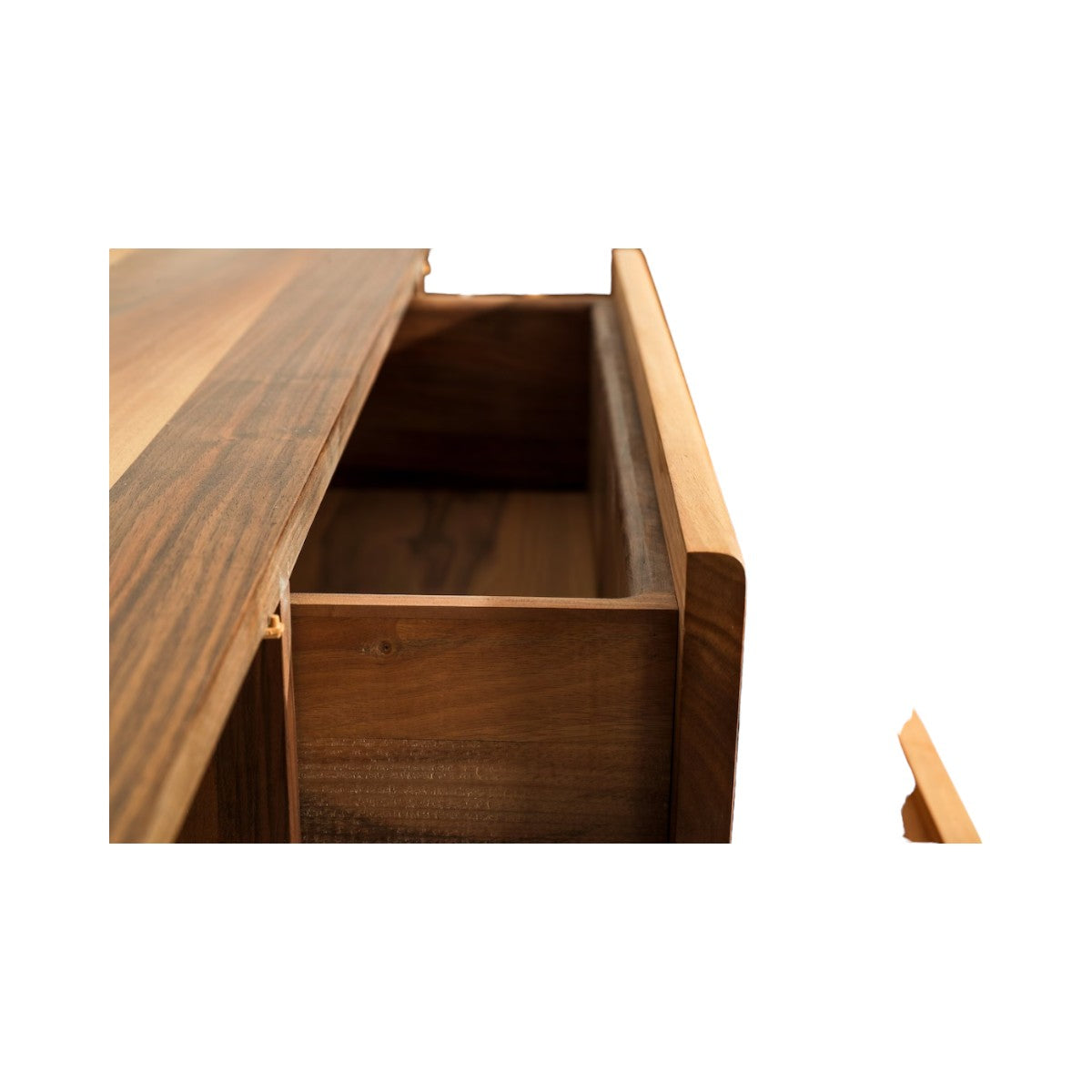 Josue Walnut Wood TV Unit