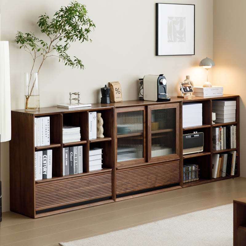 Mazonvintage-Crescendo Solid Walnut Wood Cube Bookcase
